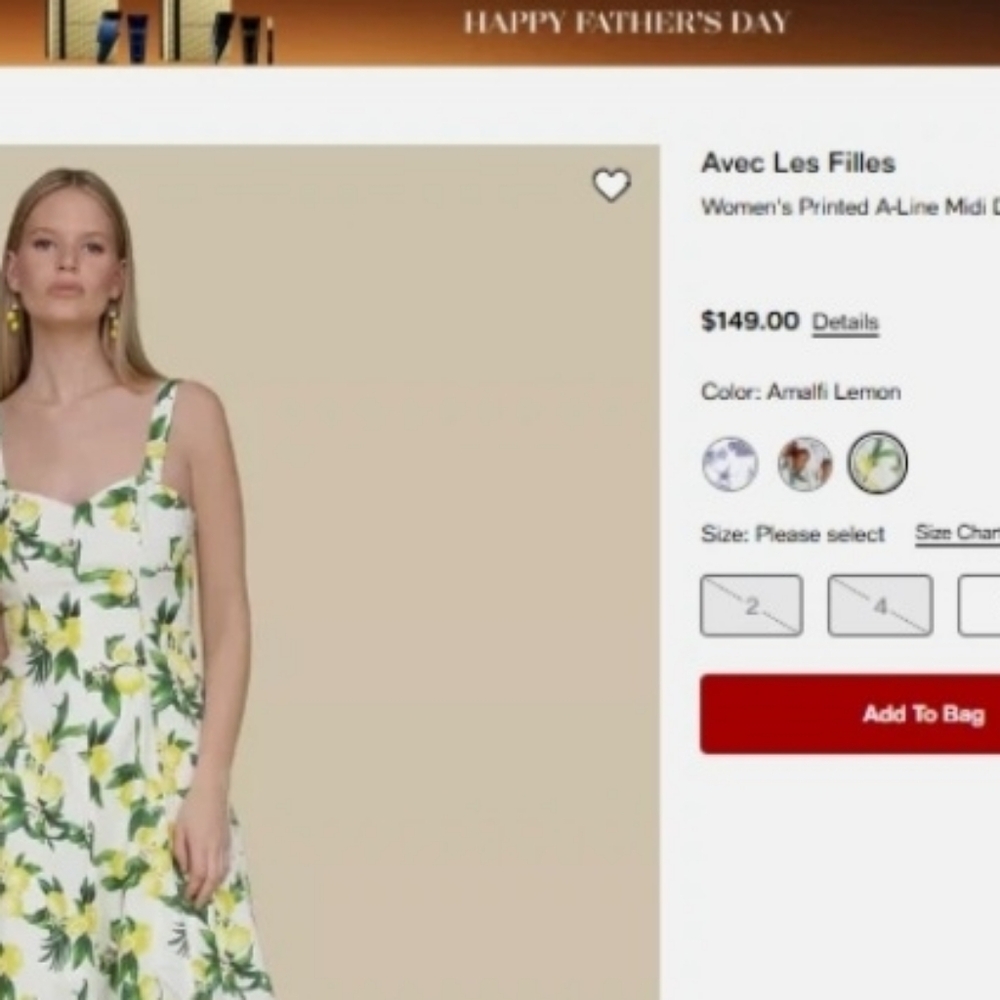 Avec Les Filles White and Yellow Lemon-Print Midi Dress - Picture 11 of 16